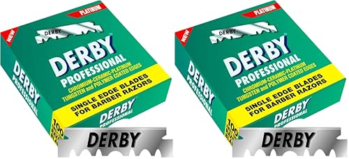 Derby Professional Single Edge Razor Blades, 100 Count