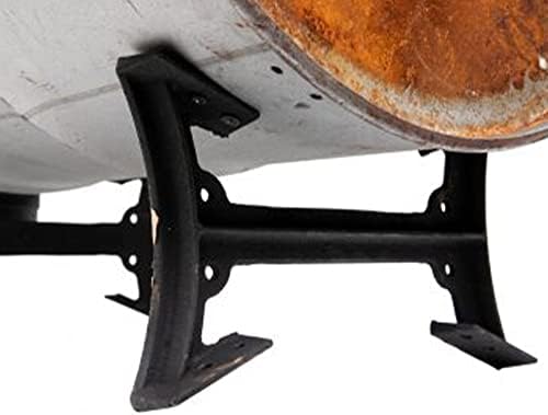 US Stove BKAD500 Cast Iron Double Barrel Camp Stove Adapter Kit | For BSK1000 And DR55 55 Gal Drum, 2900 W Max Output, LPG Fuel, 16.5 x 5 x 8.5 in