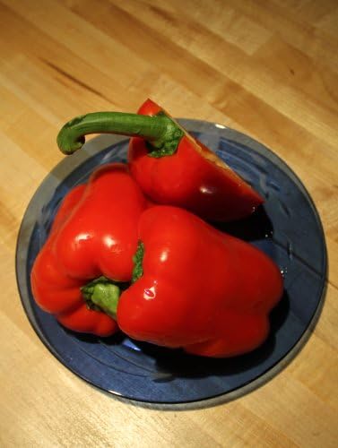 Clovers Garden Lady Bell Red Pepper Plants– Two (2) Live Plants – Non-GMO - Not Seeds - Each 4" to 8" Tall – in 4" Inch Pots – Sweet