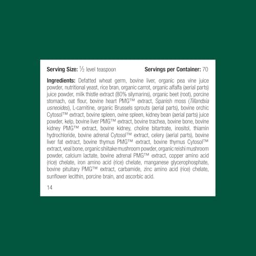 Standard Process Inc. Whole Body Multisystem Support Supplement for Canines - Nutritional Powder for Daily Health Maintenance - 25 g