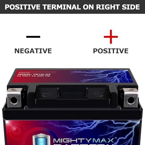 Mighty Max Battery YB14L-A2 -12 Volt 12 AH, 210 CCA, Rechargeable Maintenance Free SLA AGM Motorcycle Battery