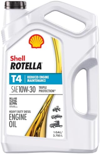 Shell Rotella T4 Triple Protection 10W-30 Diesel Engine Oil, 1 Gallon