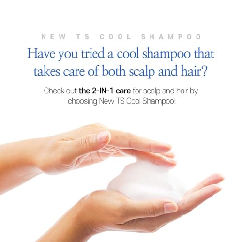 TS New TS Cool Shampoo | Cooling Korean Shampoo with Mint & Tea Tree Oil | Hair Loss Care with Dexpanthenol