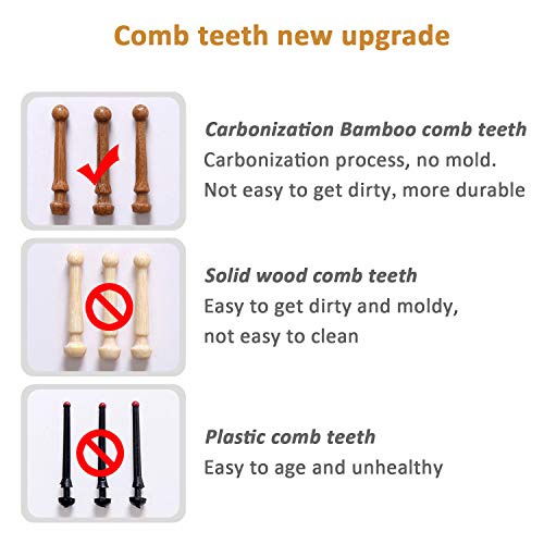 Paddle brush, hair brush, Made of pure natural bamboo, no paint coating, massage the scalp while combing hair to promote blood circulation
