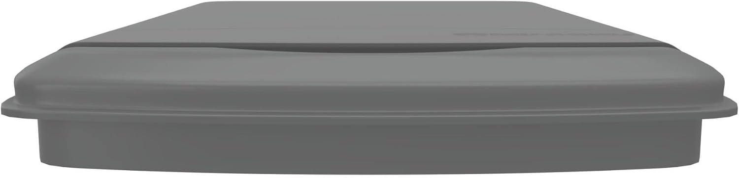 Rev-A-Shelf 35 Qt Under Sink Garbage Can Lid for Base Kitchen and Bathroom Cabinet, Replacement Plastic Trash Bin Lid Only, White, RV-35-LID-1