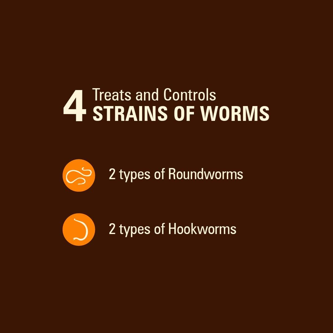Worm X Plus 7 Way Liquid Dewormer for Dogs 2 oz Broad Spectrum Canine Anthelmintic Suspension Removes Hookworms and Roundworms for Dogs Up to 120 lbs | Ideal for Dogs up to 120 lbs; Precise Weight-Based Dosing; broad-spectrum canine parasite control; 2 o…