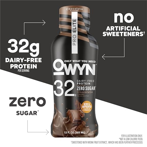 OWYN Only What You Need 32g Chocolate Flavored Protein Shake, 12 Ct