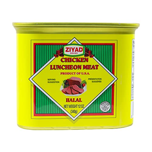 Ziyad Halal Luncheon Loaf Meat 12 oz - Premium Beef Canned Food for Quick Meals - Perfect for Sandwiches, Pasta, Rice - Convenient Halal Pantry Staple