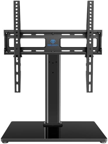 PERLESMITH Universal TV Stand Legs for 32-70 inch TVs up to 99 lbs, Height Adjustable Tabletop Television Stand Mount, Universal TV Base for Livingroom & Bedroom, VESA 400x400mm PSTVS04-N2