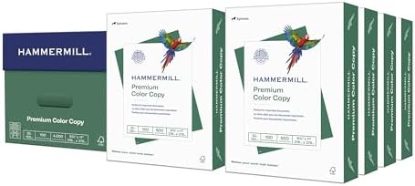 Hammermill Printer Paper, Premium Color 32 lb Copy Paper, 8.5 x 11-1 Ream (500 Sheets) - 100 Bright, Made in the USA, white (102630)