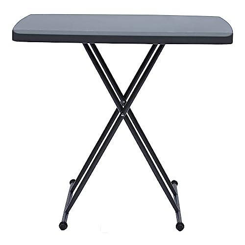 Iceberg IndestrucTable Classic Personal Folding Table, Platinum, 30' x 20"
