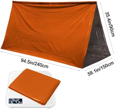 Deecam Emergency Survival Tent, 1 or 2 Person Mylar Thermal Shelter