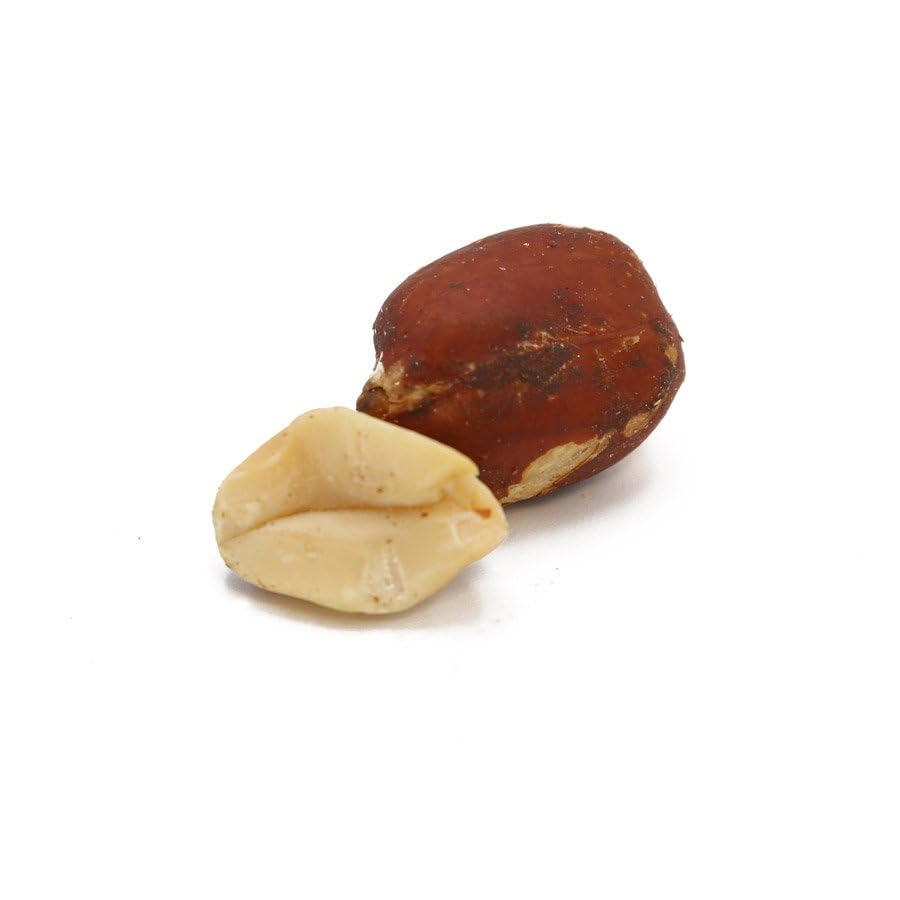 Red-Skin Peanuts, Shelled, Roasted, Unsalted, Jumbo Runner, Bulk 10 Pound Box, Unsalted Peanuts Great For Snacking, Trail Mix, Cooking