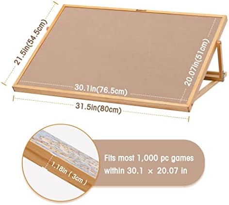 Becko US 1000 Piece Tilting Puzzle Board, Adjustable Puzzle Table