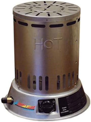 Dura Heat LPC25 15-25, 000 BTU Propane (LP) Convection Heater, Gray | 15K-25K BTUs, Heats up to 600 sq ft, Runs up to 28 hrs on 20 lb Propane Tank