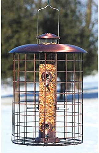 Woodlink WLCOPCAGE6S Coppertop Cages 6-Port Seed Feeder