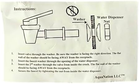 AquaNation BPA Free Water Bottle with Big-Mouth & Dispensing Valve Spigot, 5 Gallon Perfect for Home, Kitchen, Office, Sports Events