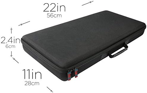 khanka Hard Travel Case for Numark Mixtrack Platinum Pro FX/FX/Pro 3 | Serato DJ Controller