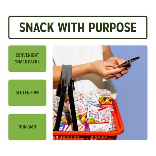 Nature's Garden Organic Trail Mix Snack Packs - 57.6oz (48 x 1.2oz Individual Servings) Trail Mix Variety, Energy Boosting, Heart Healthy