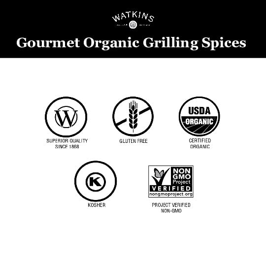 Watkins Salt-Free Organic Steak Seasoning, 2.6 oz, 1-Pack
