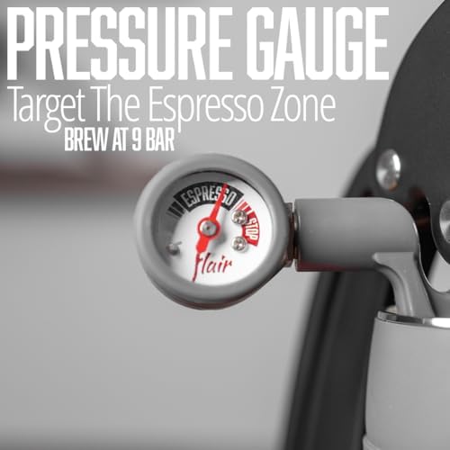 Flair UPDATED Espresso Maker - Classic: All manual lever espresso maker for the home - Pressure gauge and two portafilters included