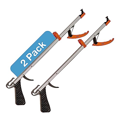 Sammons Preston Easireach II Reacher, 15" Magnetic Grabber Tool for Seniors | Lightweight grabber reacher tool with magnetic tip, ergonomic grip and claw jaw, a reaching aid for seniors