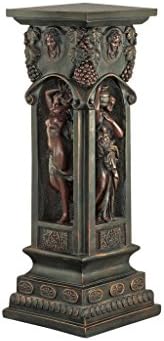 Design Toscano KY992 Chatsworth Manor Neoclassical Pedestal Column Plant Stand, Antique Stone