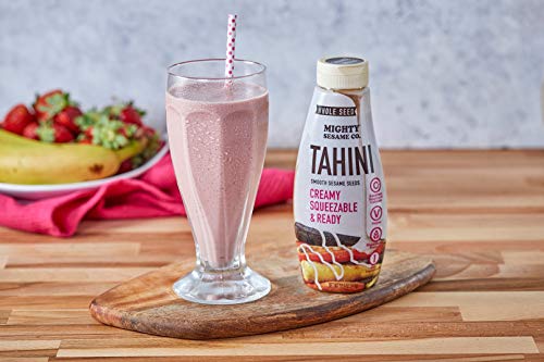 Mighty Sesame "Whole Seed" Creamy & Ready Squeezable Tahini Paste, 10.9oz (2 Pack) Gluten Free, Vegan, Non GMO, Keto Friendly, Plant Based Protein