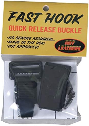 Hot Leathers HAB1001-10893 Fast Hook Motorcycle Helmet Replacement Buckle,Black