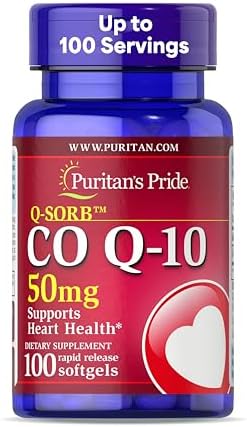Puritan's Pride Coenzyme CoQ10 50mg, 100 Servings