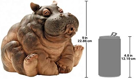 Design Toscano Hanna, the Hippo Spitter Piped Statue