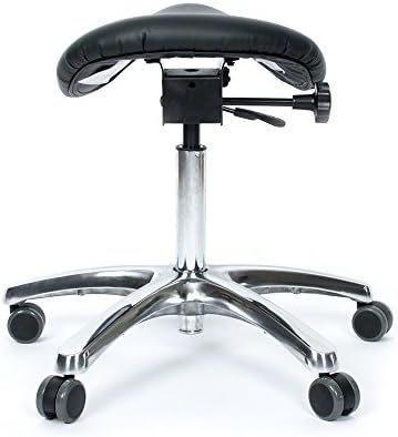 BetterPosture Saddle Chair –Multifunctional Ergonomic Back Posture Stool with Tilting Seat – Reduce Pressure on Lower Back and Improve Posture While Sitting