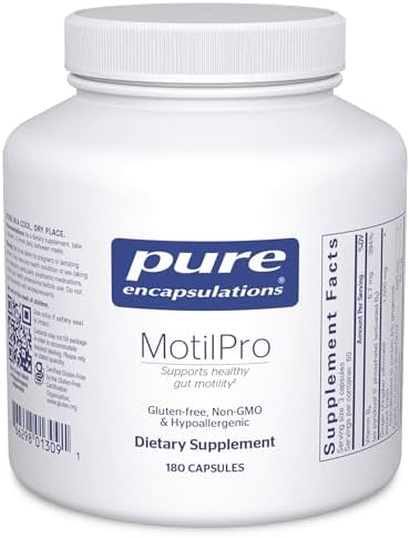 Pure Encapsulations MotilPro | Hypoallergenic Dietary Supplement to Promote Healthy Gut Motility* | 180 Capsules | Hypoallergenic Dietary Supplement