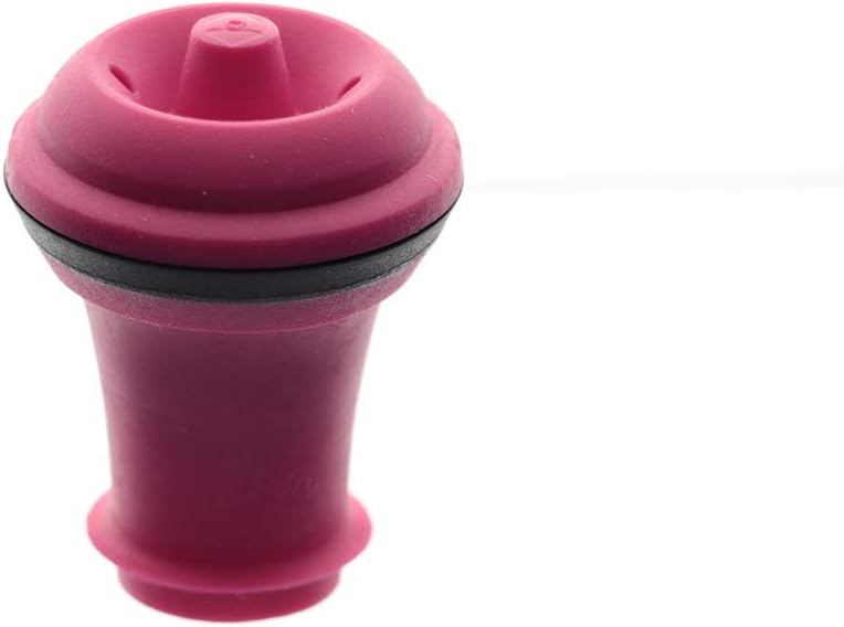 Vacu Vin Wine Stopper Set – 3 Pack Wine Bottle Stopper Cork Alternative – Vacuum Wine Stoppers for Wine Bottles – Reusable Rubber Bottle Stoppers for Wine Saver Pump – Pink/Blue/Purple