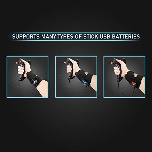 DeadEyeVR Valve Index Wrist Mounted Battery Kit - Accessory That Charges Your Controllers While Playing [video game]