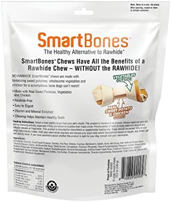SmartBones Large Chews, Treat Your Dog to a Rawhide-Free Chew Made with Real Meat and Vegetables | With With Real Chicken, Easy To Digest Chew, Vitamin & Mineral Enriched, Helps Maintain Healthy Teeth, For Large Dogs