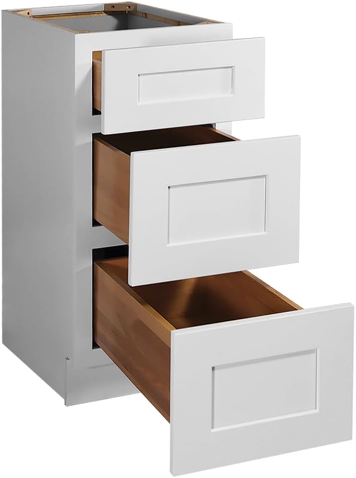 Brookings Shaker Unassembled Base Kitchen Cabinet B18, 18 W x 24 D x 34.5 H, Painted White with Sherwin Williams®, Solid Wood – Design House, 561340 | Adjustable Shelves, Adjustable Hinges, Floor Mount, Contemporary/Modern, Wood, Kitchen, 561340