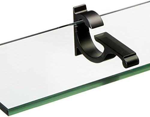 Spancraft 8" x 36" Chrome Floating Glass Shelf