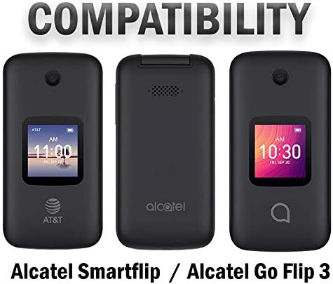 Nakedcellphone Fitted Series for Alcatel Smartflip Phone Case - Black