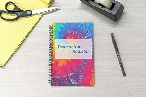 Side Spiral Bound Tie Dye Checkbook/Transaction Register