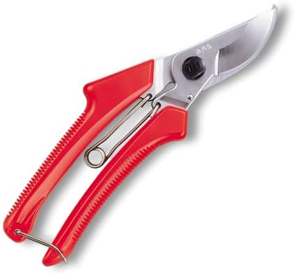ARS 120DX 8-Inch Precision Pocket Secateur Heavy Duty Pruner Red