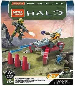 Mega Construx Halo Infinite Turret Takedown 2 Figures Pro Builder 98 Pieces