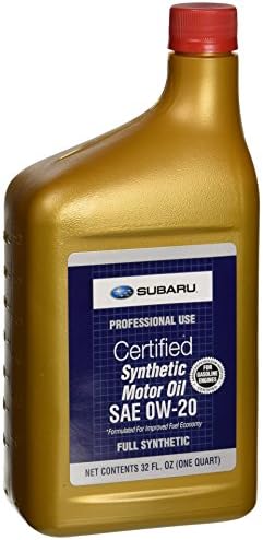Genuine Subaru SOA427V1310 Oil - 0W20 Synthetic, 1 Quart Bottle, 1 Pack