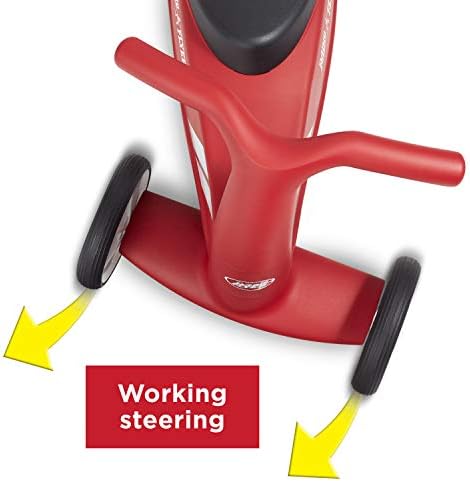 Radio Flyer Scoot About Sport Ride On, Toddler Ride On Toys, Front Steering | For Toddlers 1-3, Stable Wide-Set Front Wheels, Clear Kick Path