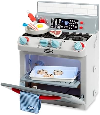 Little Tikes First Oven Realistic Pretend Play Appliance for Kids, Play Kitchen with 11 Accessories and Realistic Cooking Sounds