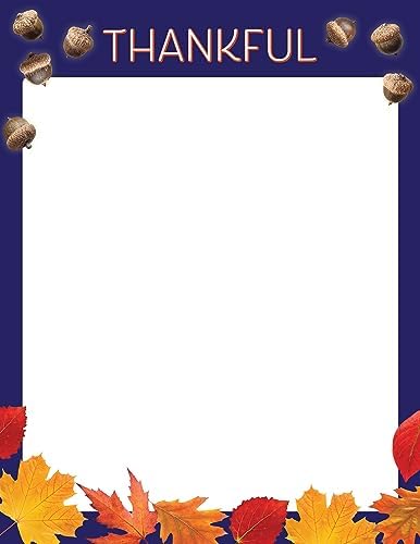 Great Papers! Thankful Holiday Stationery Letterhead, 8.5" x 11", 50 count (2021119)