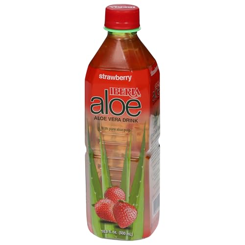 Iberia Aloe Vera Juice Drink, Pineapple, 16.9 Fl Oz (Pack of 24)