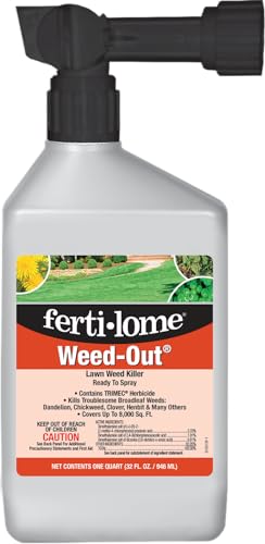 Fertilome (10515) Weed-Out Lawn Weed Killer Concentrate, 32 oz | Triclopyr liquid concentrate - Treats 200+ broadleaf weed species, 8,000 sq ft/pint - Lawn homeowners