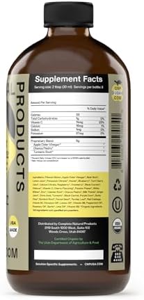 Gallbladder Complete 8oz Organic Liquid Concentrate - Organic Gallbladder Support Formula with Apple Cider Vinegar Digestive Bitters Stone Breaker