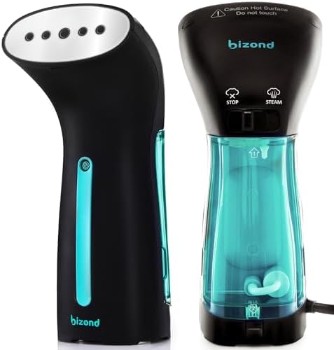 BIZOND Travel Steamer for Clothes - Portable, Handheld for Garment, Fabric and Curtain - No Spitting, Safe, 120V Only